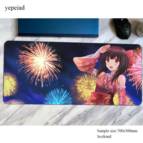 Konosuba mouse pad 800x300x3mm Computer mat Gorgeous gaming mousepad large Cartoon padmouse keyboard games pc gamer desk