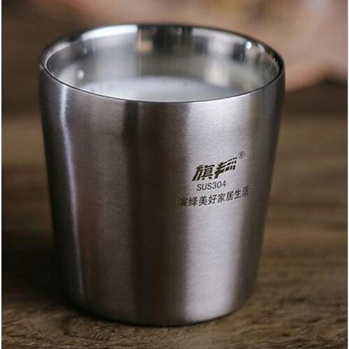 Stainless Steel Cup Great for Kids Metal Drinking Mug for Coffee Tea Beer Milk Premium Stackable Unbreakable