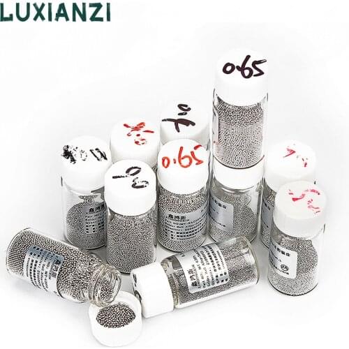 LUXIANZI Free-Lead Solder Ball 0.2-0.76mm For BGA IC Chip Soldering Accessories 25K/bottle Reballing Balls Leaded Tin Material