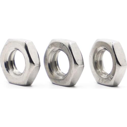 M3 M4 M5 M6 M8 M10 M12 M14 M16 DIN439 GB6172 A2 304 Stainless Steel Hexagon Hex Thin Nut