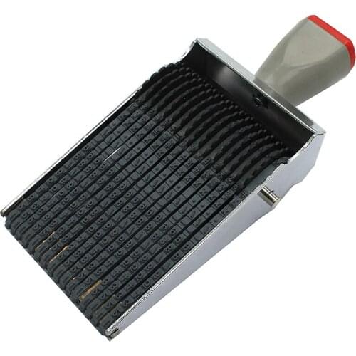 New 16 Digits Roller Stamp Personalized English Alphabet Number Symbol Rolling Wheel Stamp Multi-Function DIY