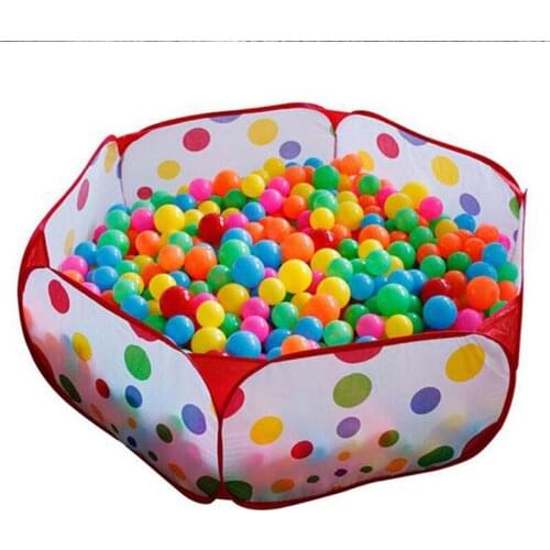 Hot 1/1.2/1.5M Portable Pool Baby Hexagon Dot Play Tent Foldable Children Play House Ocean Ball Playing Pool Indoor Outdoor Paly