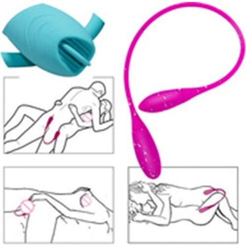 Sex Toys Dual Vibrator Anal Vibrator for Men Women Clitoris Stimulator Tongue Butt Plug Vibrating Eggs Adult