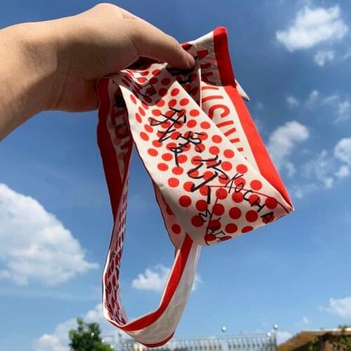 Silk scarf 2021 Valentines Day gift retro silk scarf headband female tied bag & hair scarf headwear girl headscarf shirt tie