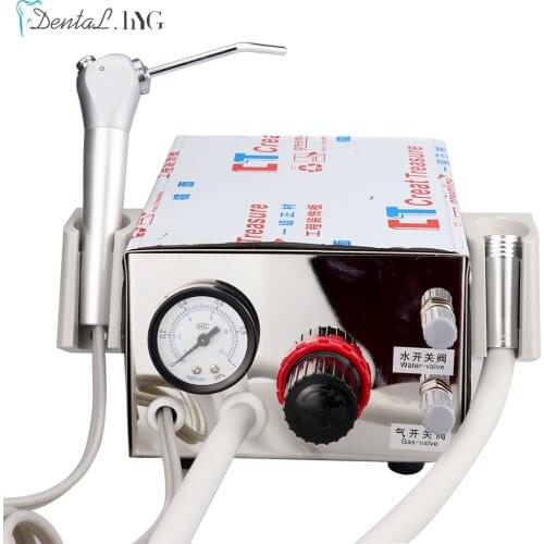 2/4 Holes Dental Portable Turbine Unit Work With Air Compressor 3 Way Syringe Teeth Whitening Dental Equipment