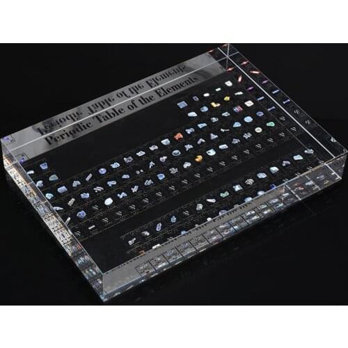1pc Chemical Elements Teaching Supplies Periodic Table Display Acrylic Desk Decoration Crafts Students Gifts