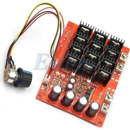 10-50V 60A Motor Speed Control PWM HHO RC Controller 12V 24V 48V 3000W MAX