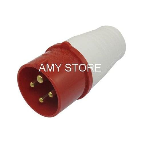 16A Red White Splash Proof IP44 3P + E IEC309-2 Industrial Plug