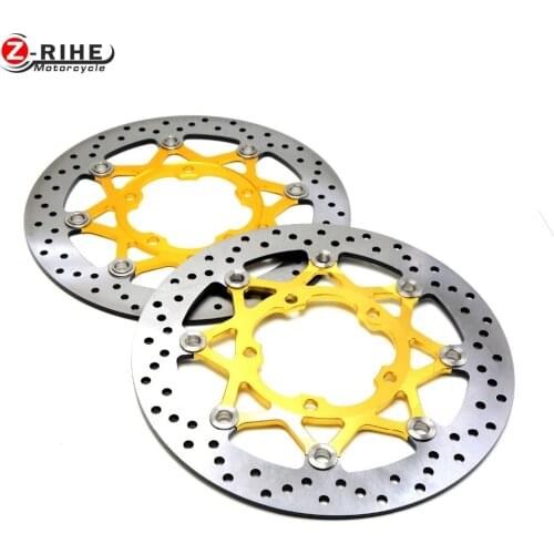 2PCS Front Floating Brake Disc Rotor motorcycle parts Aluminum Brake Rotors for SUZUKI GSXR600/750 06-10 GSXR1000 K5 2005-06