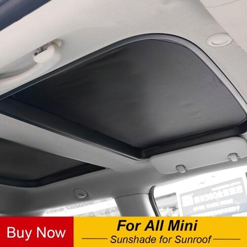 2pcs Foldable Sunroof Shade Sunshade Heat Isolate For MINI Cooper Clubman Countryman R55 R56 R60 R61 F55 F56 F54 F60 2007-UP
