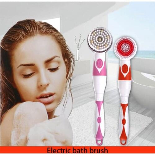 4 in1 Electric Home Cleaning Bath Massage Shower Brush Clean System Bath Brush Scrub Skin Massage Health Care Tools