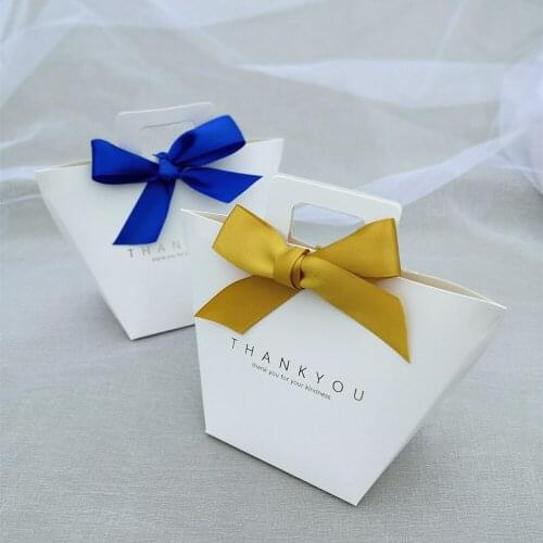 20/50pcs Blank Kraft Paper Bag White Black Candy Bag Wedding Favors Gift Box Package Birthday Party Decoration Bags