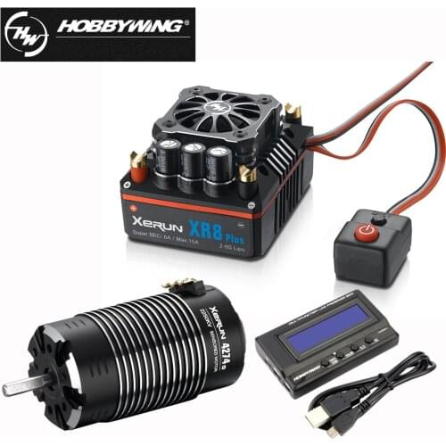 HobbyWing XeRun 4274 2250KV 2-6S Sensored Brushless Motor XERUN XR8 Plus 150A Sensored Speed Controller For 1:8 Racing Car Truck