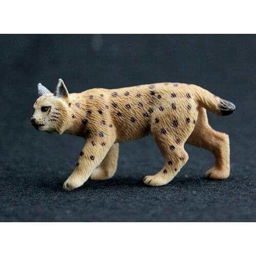 Bobcat (lynx, Leopard Cat, Tiger Cat) Family Pack Simulation Model Animals Kids Toys Children Educational Props Children Gifts