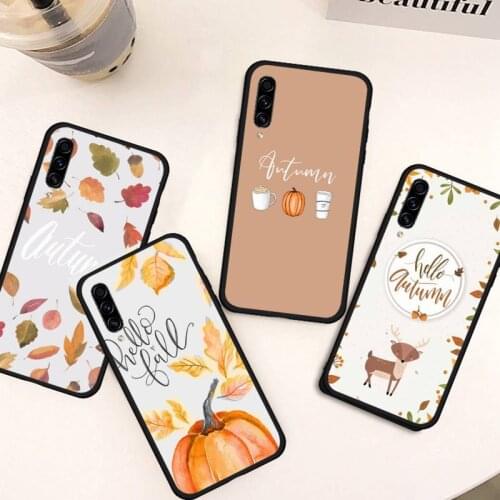 Pumpkin happy autumn fall Phone Case For Samsung galaxy S 21 20 10 8 A 50 21s 51 71 70 40 20 20e note 10 plus Ultra 5g fe