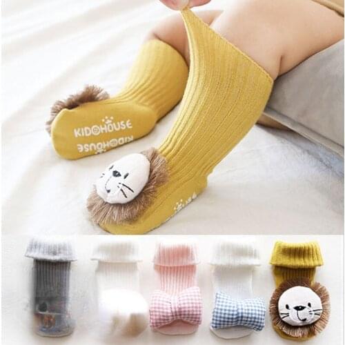 0-2Y Infant Baby Socks Toddlers Girls Boys Knee High Long Soft Cotton baby Socks Kids animal infant Soft Cotton socks