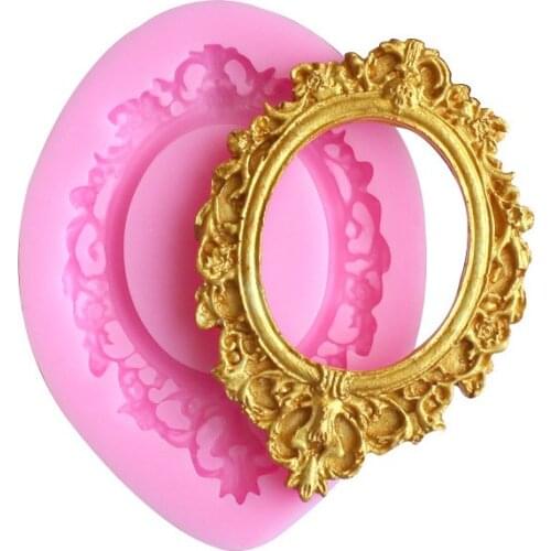 3D Frame Silicone Fondant mold baking Paste Mold DIY Cake Decorating Polymer Clay Resin Candy MOLD