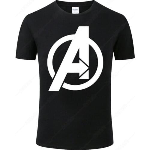 2021 The Avengers Logo T Shirt Men Women Summer Cotton Fashion Harajuku Short Sleeves Print Tee Hot Marvel T-Shirt Clothes J40