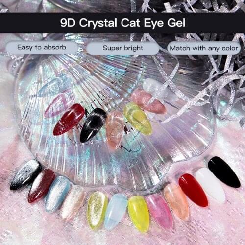 ROSALIND 9D Crystal Cat Eye Gel 7ML Nail Polish All For Manicure Semi Permanent Soak Off UV Lamp Gel Need Magnetic Stick Gellak