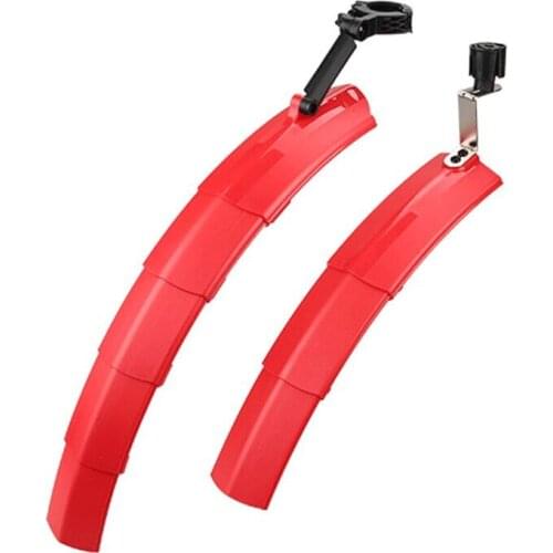 Mountain and Road Bike Telescopic Folding Fender with Taillights Convenience Quick Installation