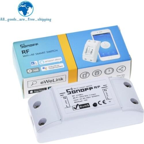Sonoff RF WiFi Smart Switch Interruptor 433Mhz RF Receiver Intelligent Remote Wireless Control For Smart Home Wi-fi Light Switch