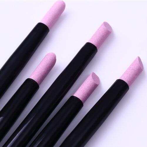 Quartz Stone Scrub Nail Cuticle Remover Dead Skin Pusher Trimmer Pick Nail Tweezer Pedicure Nail Art Tool