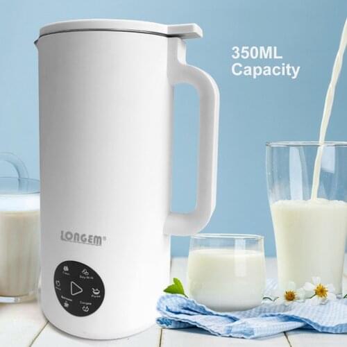 Soybean Milk Machine 110V 220V No Filter Automatic Heating 350ML Mini Soymilk Vegan Milk Juice Maker Water Boiler Baby Food Proc
