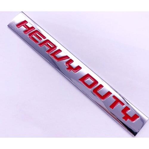 3D Metal Emblem Silver Logo Car Sticker Badge For Dodge Ram 1500 2500 3500 Heavy Duty Nameplate Decals styling