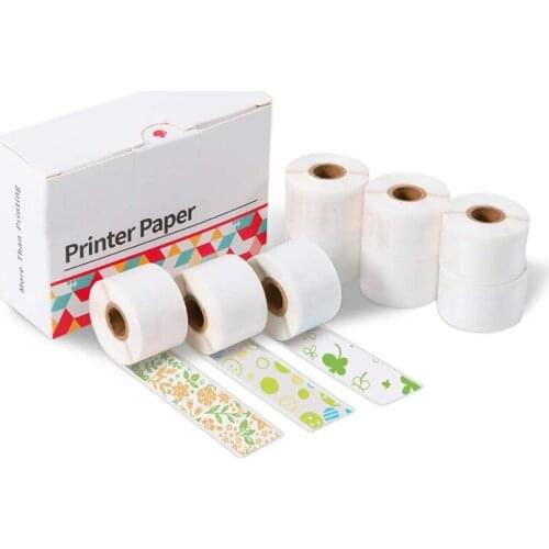 Mini Thermal Printer Sticker Paper For Phomemo M02S Pro DIY Adhesive Sticky Notes 15mm*3.5m 3Rolls Photo Impresoras Pocket