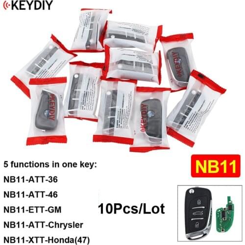 10Pcs/Lot NB11 3 Button Multi-functional KD Remote Control for KD900 KD900+ URG200 KD-X2 ( All Functions Chips in One Key )