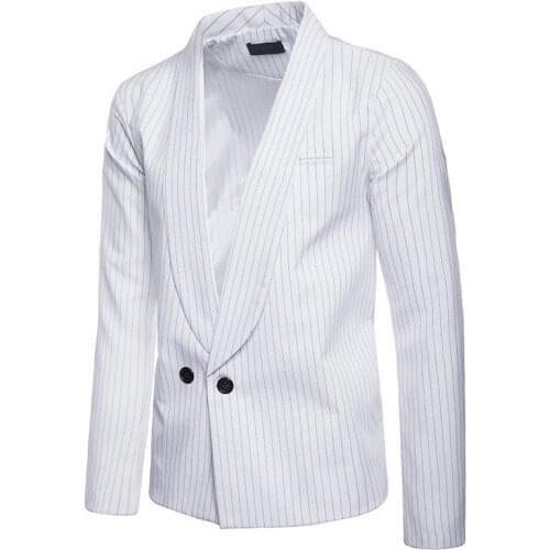 High Quality Fashion Brand Luxury Men Blazer Striped Casual Slim Fit Suit Jacket Male Blazers Classic Mens Suits Plus Size 3XL