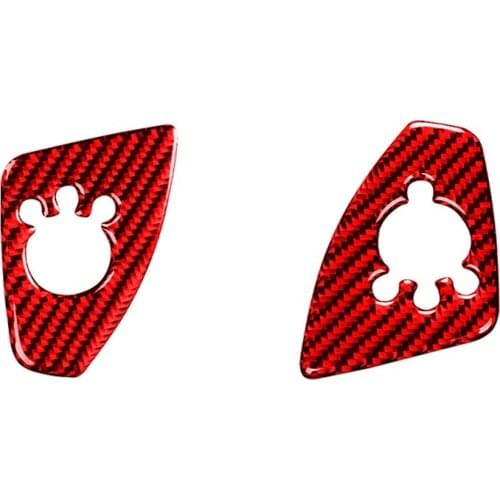 Door Lock Button Panel Cover Trim Carbon Fiber for - TT 8N 8J Mk123 TTRS 2008-2014 Accessories