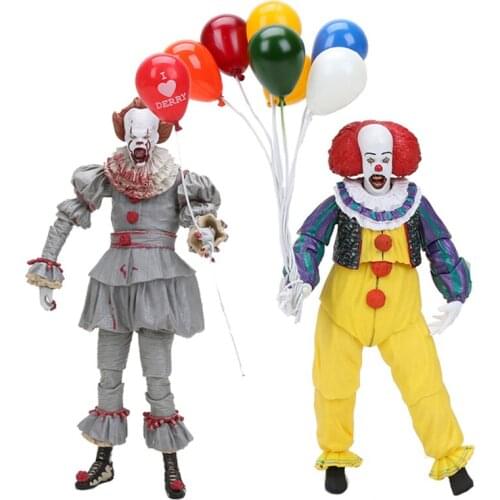 NECA Stephen Kings It The Clown Pennywise Horror Bloody Ver. 1990 ver. Action Figure Collectible Model Toy