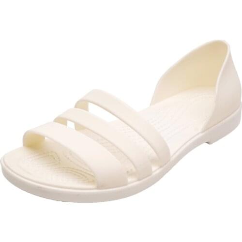 2021 New Sandals Women Korean Version of Single Shoes Women Large Size Waterproof Beach Casual Flat Sandals Female