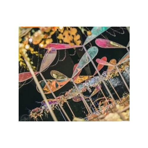 New Wedding Props Film Dragonfly Wing Luyin Iron Stage Decoration Decoration Forest Department Wedding Luyin