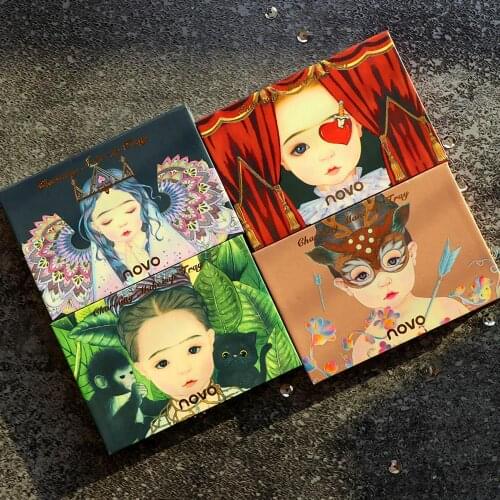 NOVO 8 Color Matte Natural Eye Shadow Palette Beauty Glazed Professional Eyeshadow Long Lasting Glitter Makeup Eyeshadow Palette