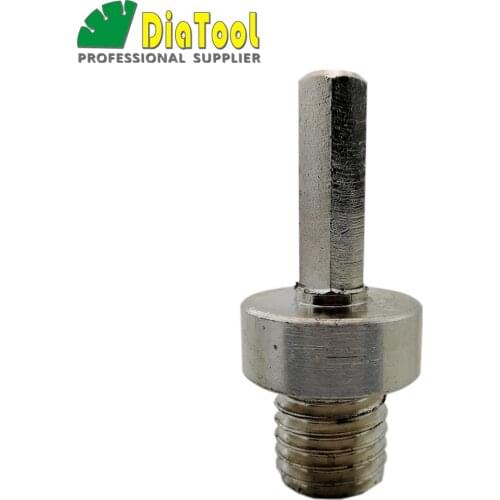 SHDIATOOL 1pc Adapter 5/8-11 Thread Male To 3/8 Hexagon Shank Converter 5/8-11 Core Bit Fitted On Hand Drill Or Electric Drill