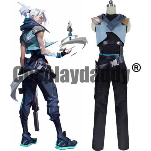 Valorant Protocol Agent Jett Wushu Hawk Woosh Uniform Outfit Game Halloween Carnival Cosplay Costume S002