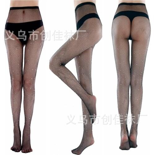 Sexy Pantyhose Rhinestone Fishnet Stockings 3 Sets of Starry Colorful Crystals Leggings stockings sexy fishnet pantyhose