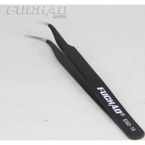 FUCHAO High Quality Bend Tweezer Length 126mm anti-static Sewing Machine Spare Parts Leather Sewing Tools