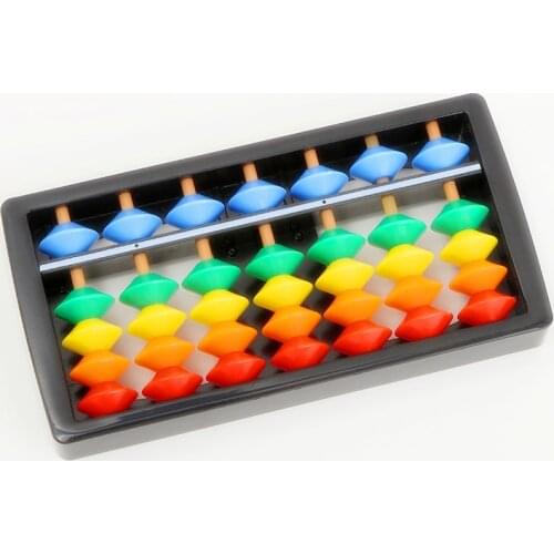 7 Digits Plastic Abacus Toys Educational Toy Colorful Abacus Arithmetic Maths Kids Learning Educational Caculating Tools Gifts