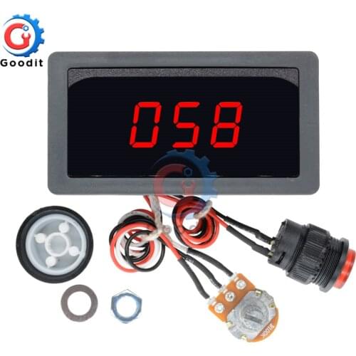 DC 6V-30V 12V 24V MAX 8A 16kHz Adjustable PWM Motor Speed Controller Digtal LCD Display DC motor Control CV Governor Switch