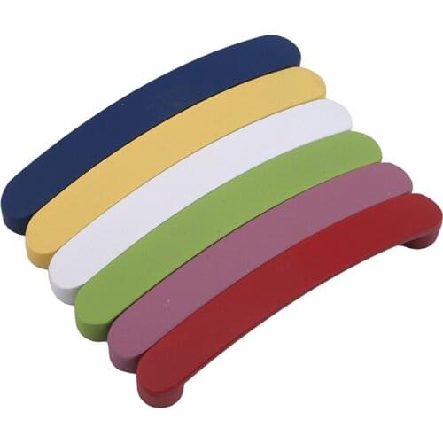 Childrens Room Wardrobe Door Handle Modern Simplicity Shoebox Door Drawer Handle Cabinet Knobs Candy Color Handle Hot Sale