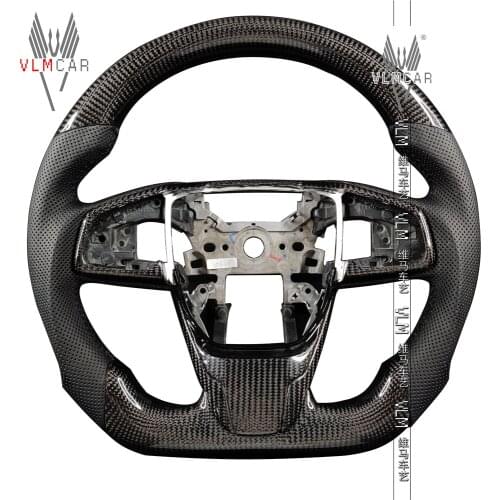 Private custom carbon fiber steering wheel/trims for Honda Civic Fc1