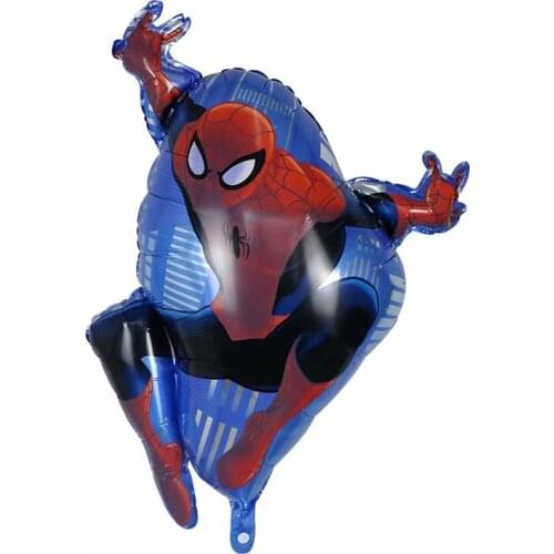 10/30/50pcs Spider Foil Balloons Cartoon Air Foil Helium Balloons Birthday Party Decorations Kids Childrens day man Balloons