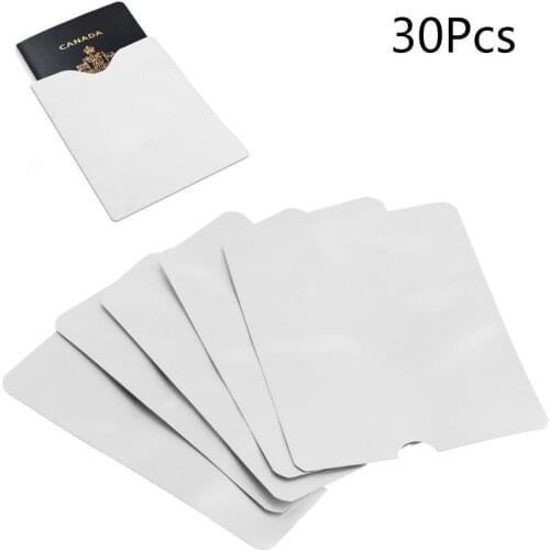 THINKTHENDO 5Pcs Blocking Convenient Multifunction Passport Secure Sleeve Protector Holder Safety Shield New