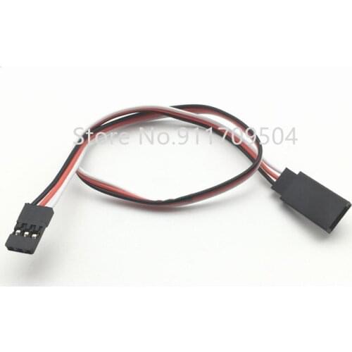 10pcs JR FUTABA 30CM steering gear extension cable model airplane male and female head extension cable