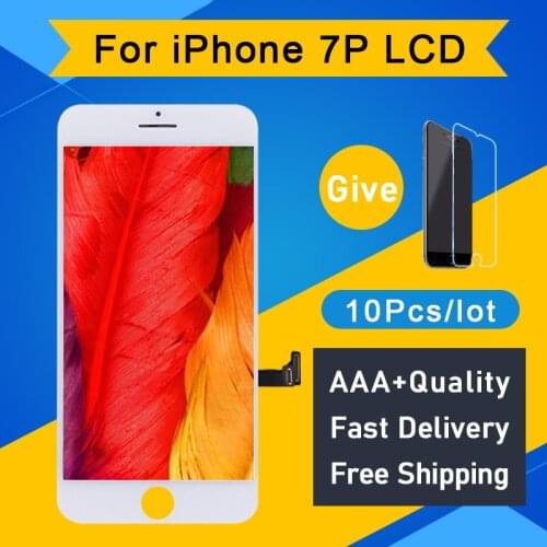 10PCS Garde AAA Quality For iPhone 7 Plus LCD Screen Pantalla Good 3D Touch Digitizer Display Assembly Replacement White black