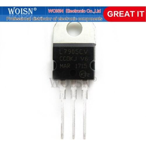 10PCS L7905CV L7905 TO-220 TO220 7905 LM7905 MC7905 New original In Stock