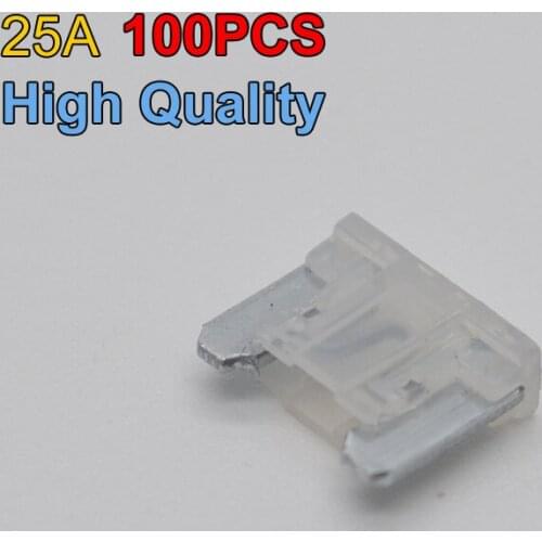 100PCS/Lot New Safty Auto Car Boats Blade Fuses Mini Size Type 25 Amp